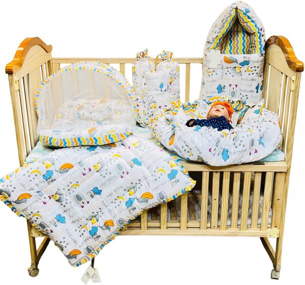 Fareto Cotton Baby Bed Sized Bedding Set