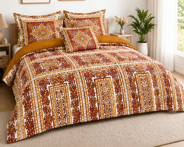 AMAZE ATTIRES Polycotton Queen Sized Bedding Set