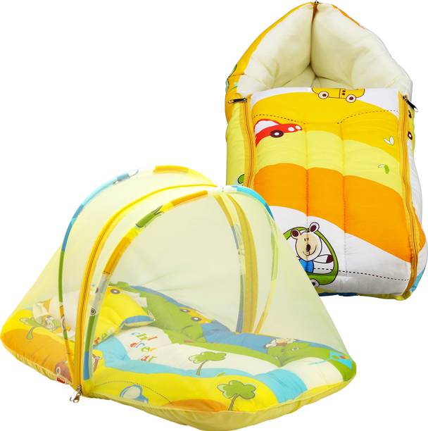 LuvLap Combo Cotton Baby Bed Sized Bedding Set