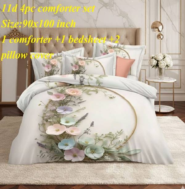 Laying Style Polycotton Double King Sized Bedding Set