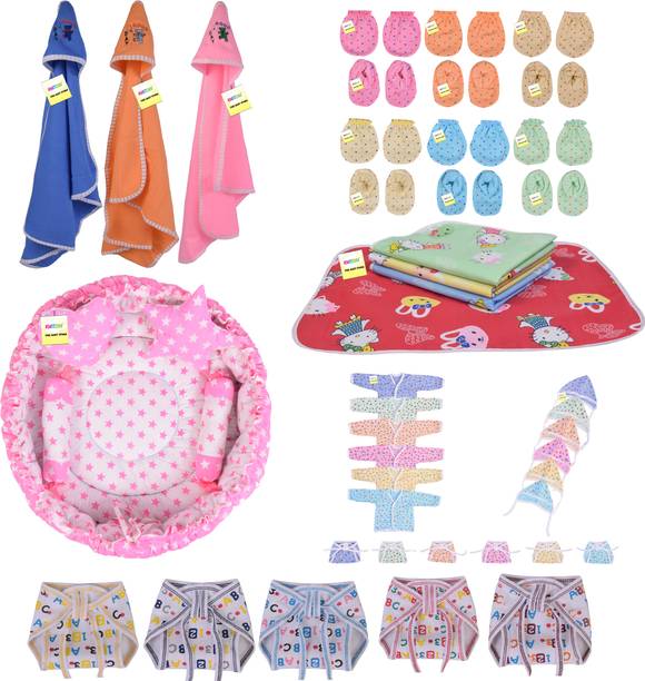 Kwitchy New Born Baby Care Essential Bedding Set Combo