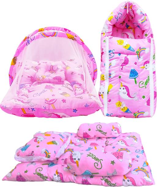 First Vision Cotton Baby Bed Sized Bedding Set