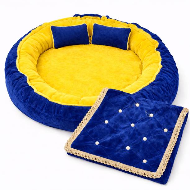 SAANWARIYA Velvet Baby Bed Sized Bedding Set