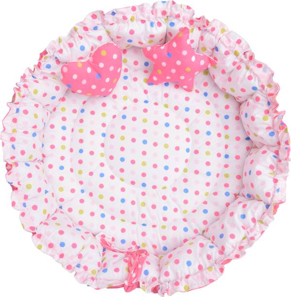 Kwitchy New Born Baby Bed Mattress Mosquito Net Sleeping Bag Gadda Set Nest Bed standard Crib