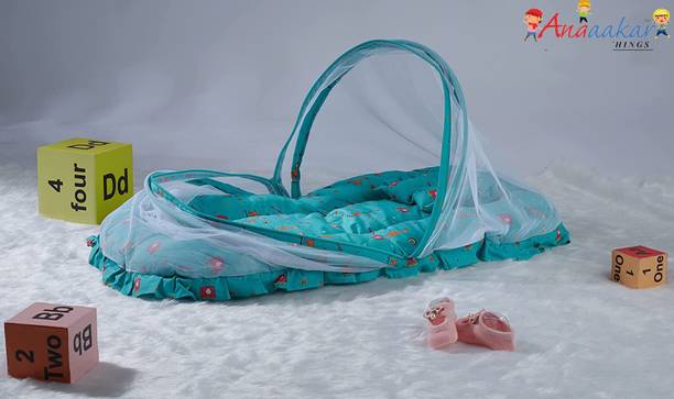Angaakar Clothings Polyester Infants Washable AAC- Mosquito Bedding GREEN Mosquito Net