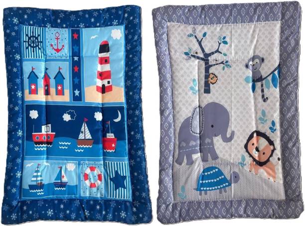 Tiny Tycoon New Born Baby Bed Mattress |Godari | Sleeping |Cradle Bed | Crib Sheet set of 2