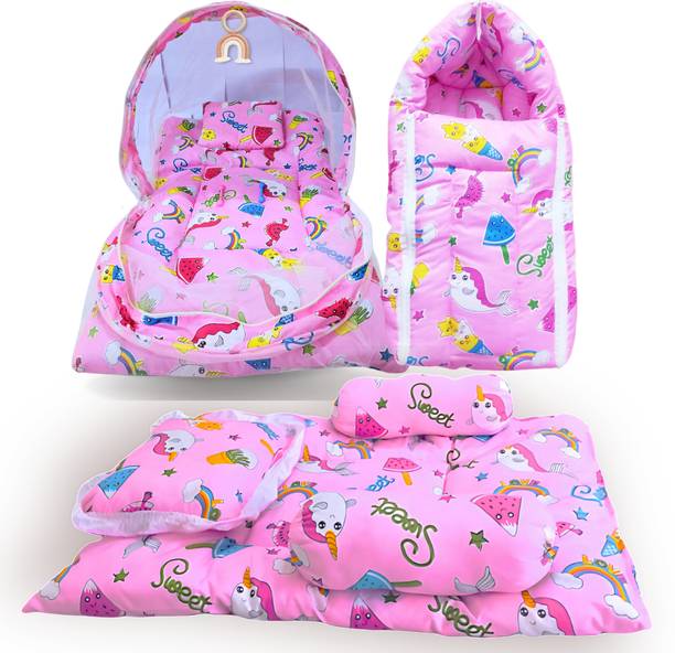 First Vision Cotton Baby Bed Sized Bedding Set