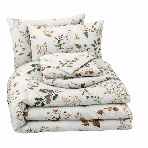 KURRY HOME FURNISHING Microfiber Double King Sized Bedding Set