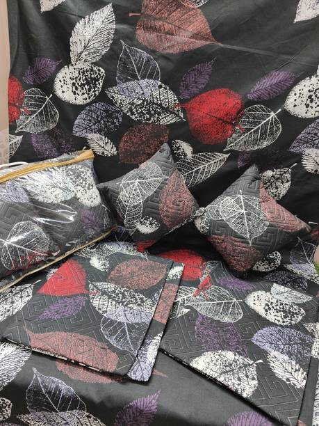 GAARVI HOMES Cotton King Flat 300 TC Printed Bedsheet