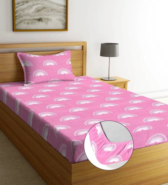 Moonroof Cotton Single Fitted (Elastic) 244 TC Printed ...
