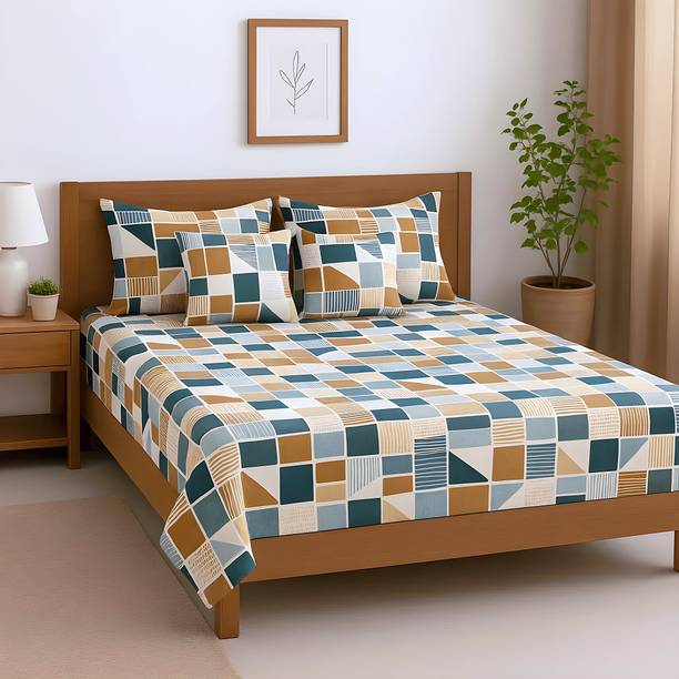 Flipkart SmartBuy 144 TC Microfiber Double Printed Flat Bedsheet