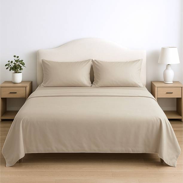 haus & kinder 300 TC Tencel King Solid Flat Bedsheet