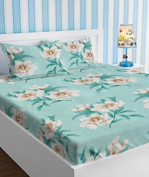 VAS COLLECTIONS Cotton Double Flat 160 TC Abstract Beds...