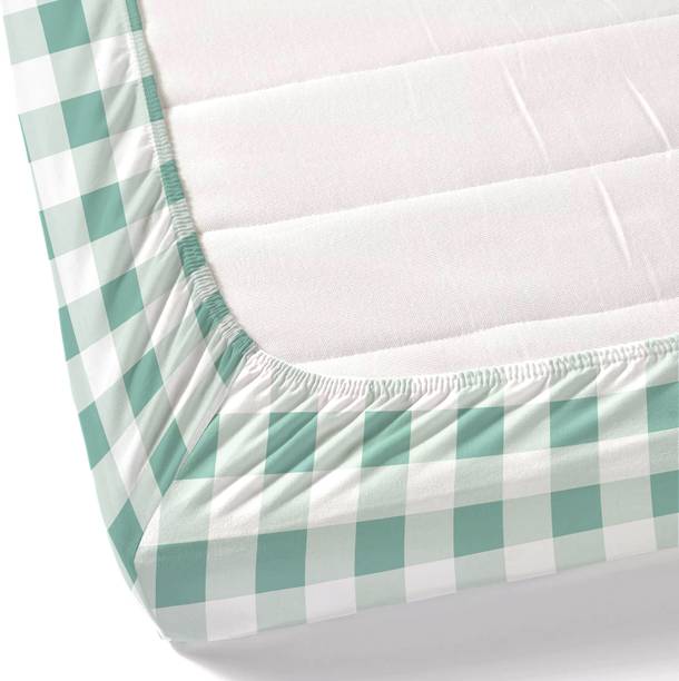 haus & kinder 186 TC Cotton King Geometric Fitted (Elastic) Bedsheet