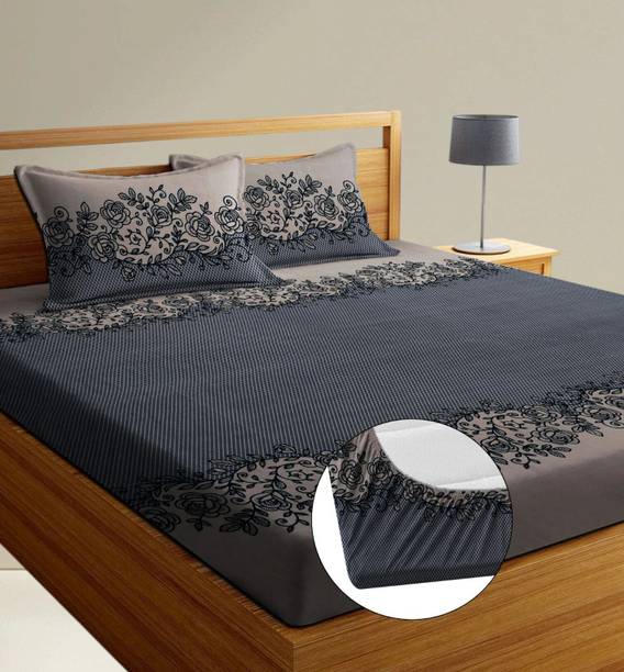 Swizier Cotton King, Double Fitted (Elastic) 250 TC Flo...
