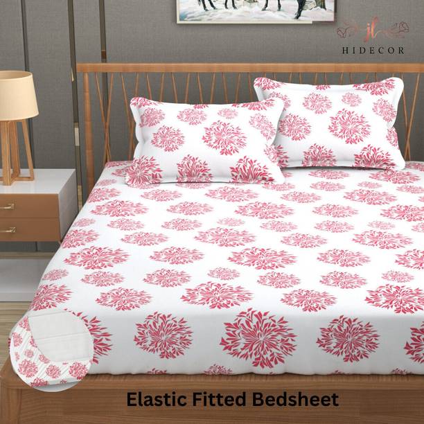 HIDECOR 280 TC माइक्रोफ़ाइबर पोल्का बेडशीट