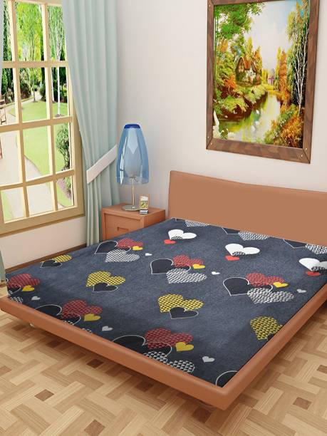 Flipkart SmartBuy 144 TC Polycotton Double Printed Flat Bedsheet