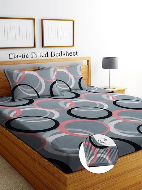 TrueBeauty Reversible Cotton Double Bed Cover