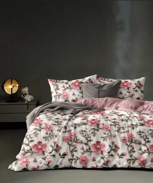 SHOPHOX Cotton King Flat 350 TC 7D Digital Bedsheet