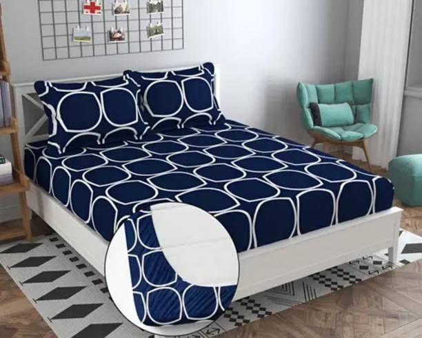 CREATURE Cotton Double Flat 260 TC Printed Bedsheet