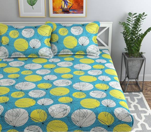 Flipkart SmartBuy 144 TC Microfiber Double Printed Flat Bedsheet