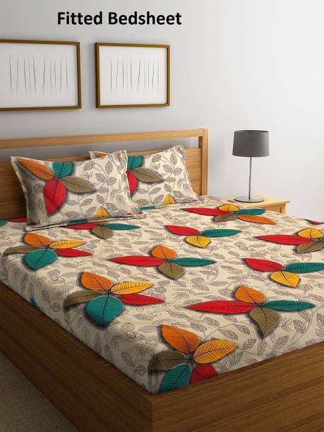 Home Sizzler Microfiber Double Fitted (Elastic) 144 TC ...