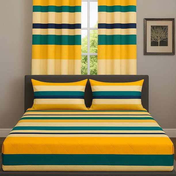 Flipkart SmartBuy 144 TC Microfiber Double Printed Flat Bedsheet