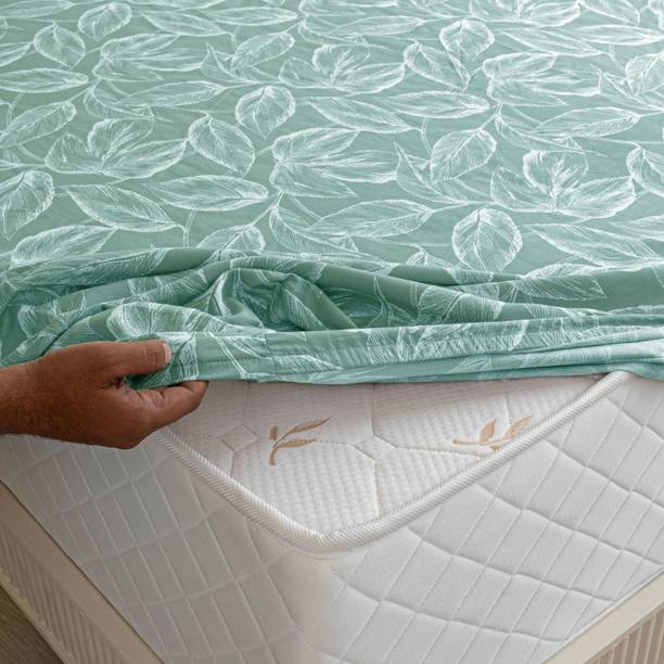 HOMEMONDE Cotton King Fitted (Elastic) 210 TC Printed 1...