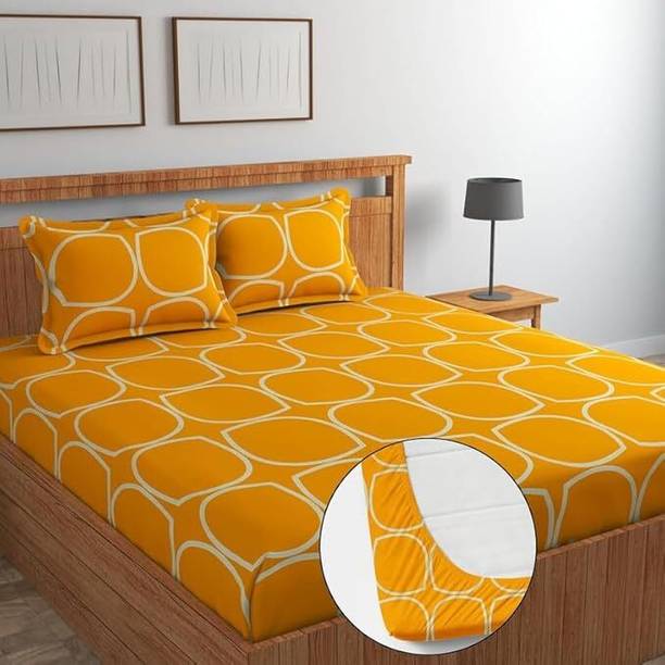 TEXIVA Cotton King Fitted (Elastic) 320 TC Geometric 1 ...