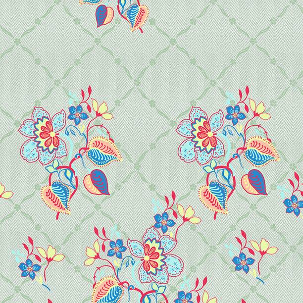 SPACES Cotton Double Flat 144 TC Floral Bedsheet