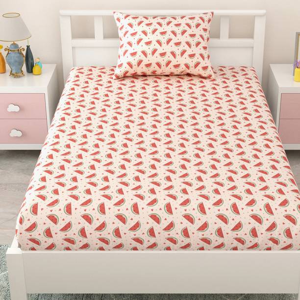 Mafatlal Cotton Single Flat 144 TC Printed Bedsheet