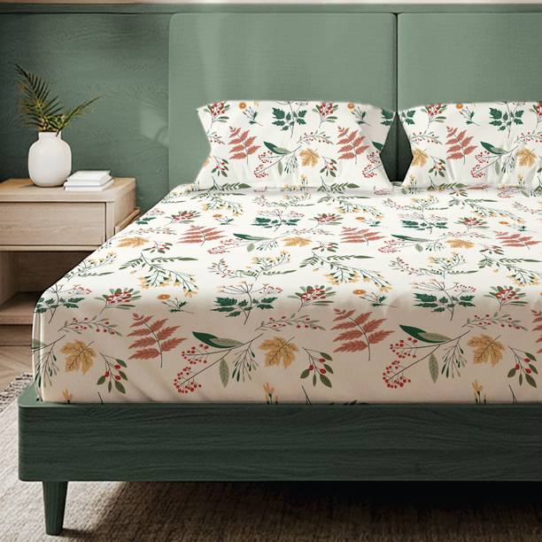 Urban Space Microfiber Double Flat 200 TC Printed Bedsheet