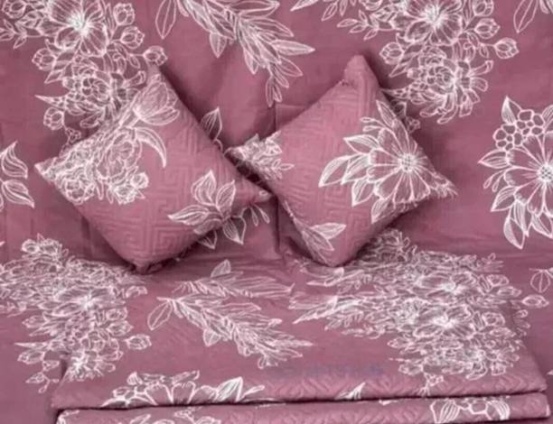 CLOVIS KRAFTS Cotton Double Flat 300 TC Printed Bedsheet