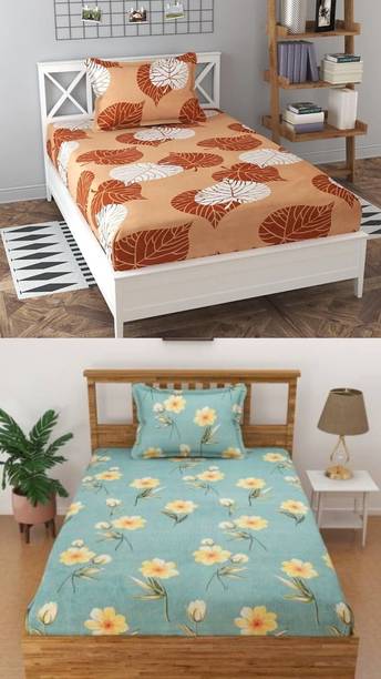 CREATURE Cotton Single Flat 220 TC Printed Bedsheet