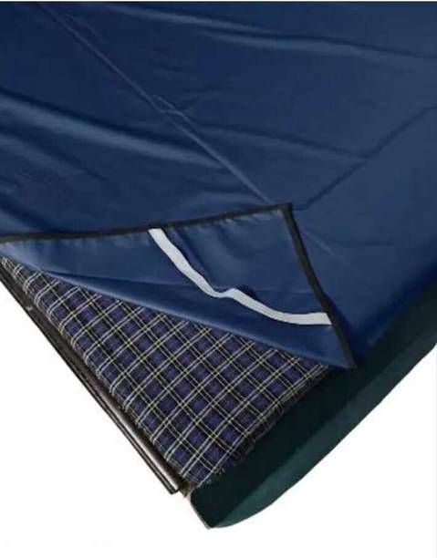 nurafiya Polyester Double Fitted (Elastic) -1 TC Solid 1 Bedsheet