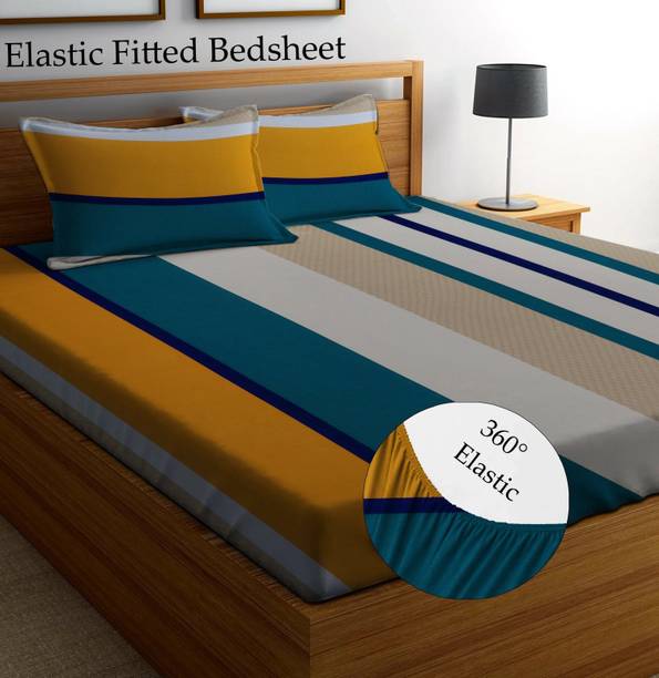HIYANSHI HOME FURNISHING Microfiber King Fitted (Elasti...