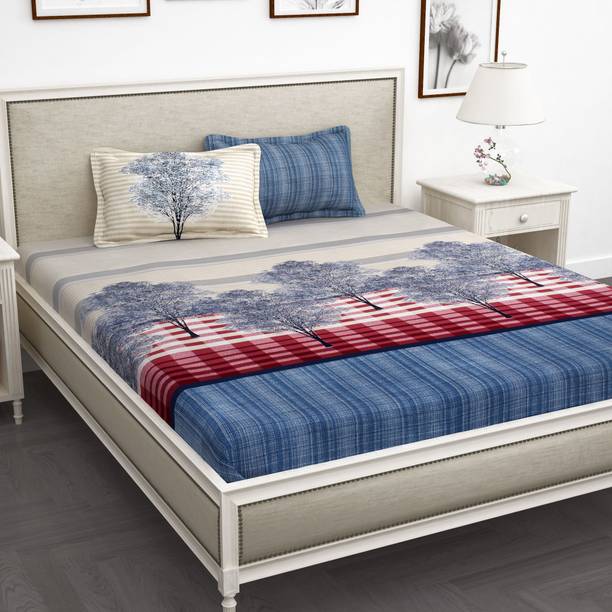 Story@home Cotton King Flat 240 TC Printed Bedsheet