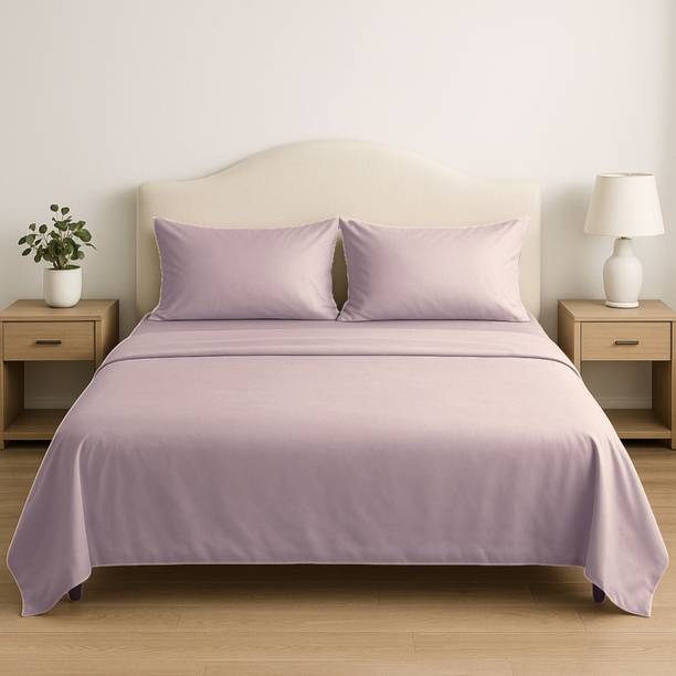 haus & kinder 300 TC Tencel King Solid Flat Bedsheet