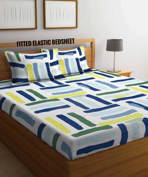 CREATURE Cotton Double Flat 260 TC Printed Bedsheet