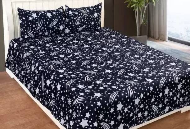 Bubby-L-Areana 1 TC Polycotton Double Checkered Flat Bedsheet
