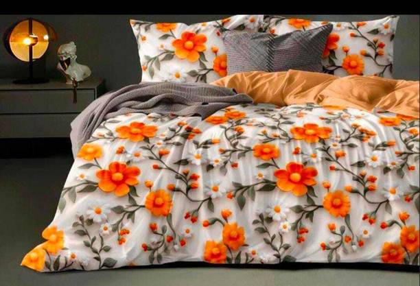 Goodrik Cotton King Flat 300 TC Floral Bedsheet