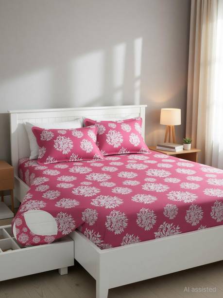 HIDECOR Microfiber King Fitted (Elastic) 280 TC Polka 1...