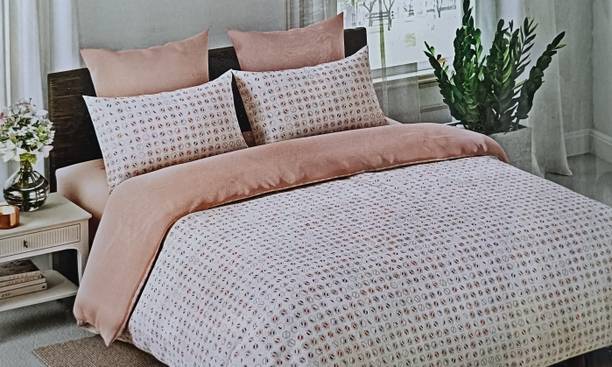 Raymond Home 200 TC Cotton Double Floral Flat Bedsheet
