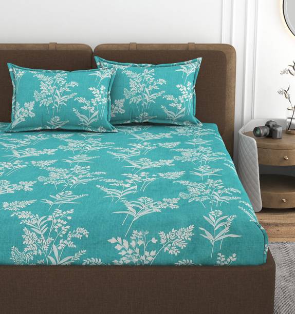 EVERLUSH Cotton Double Fitted (Elastic) 260 TC Printed ...