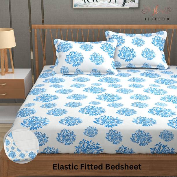 HIDECOR 280 TC माइक्रोफ़ाइबर पोल्का बेडशीट