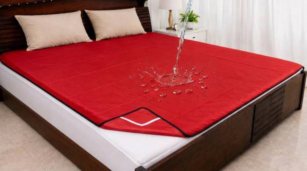 AMMEV PVC Double Fitted (Elastic) 120 TC Solid 1 Bedsheet