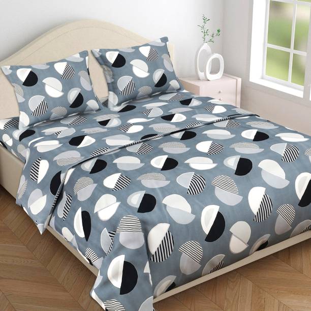 Flipkart SmartBuy 220 TC Cotton Super King Floral Flat Bedsheet