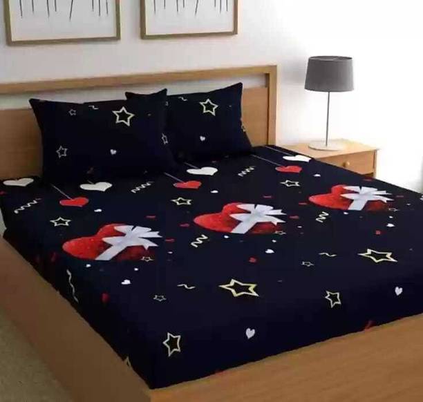 CREATURE Cotton Double Flat 260 TC Printed Bedsheet