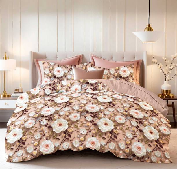 SHOPHOX Cotton King Flat 350 TC 7D Digital Bedsheet