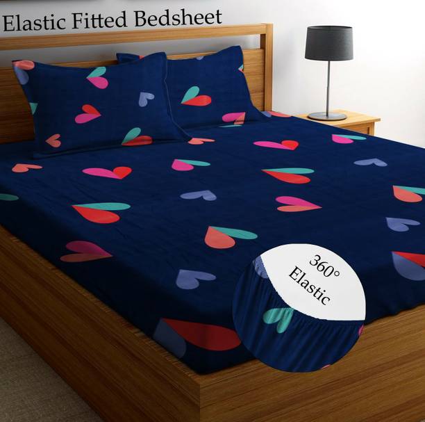 HIYANSHI HOME FURNISHING Microfiber King Fitted (Elasti...